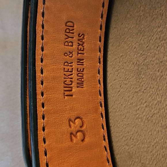 JM4 Tactical Double Shot Gun Holster Belt. Heavyduty Black Leather. 33"L × 1.5"W - Picture 3 of 7